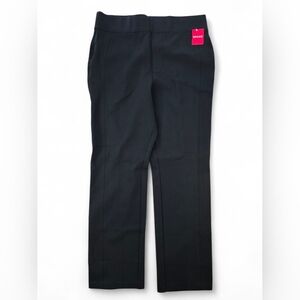 Spanx Perfect Black Pant Slim Straight 1X Classic Black Ponte Stretch Dress Pant